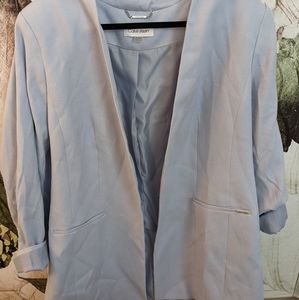 📸 NWOT Calvin Klein Blue Open Front Blazer 22W